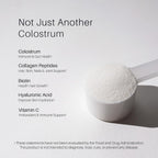 Simply Basically Colostro Bovino en Polvo + Péptidos de Colágeno | Para Cabello, Piel, Uñas, Salud Inmunitaria y Digestiva | Ácido Hialurónico, Biotina, Vitamina C | Sin Sabor 30 Porciones