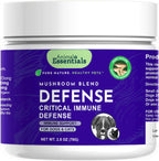 Animal Essentials MUSHROOM DEFENSE - Suplemento de setas para perros y gatos, extracto en polvo, 70g