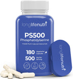 Phosphatidylserine Pure 500mg – 180 Cápsulas Vegetales, 3 Meses de Suministro