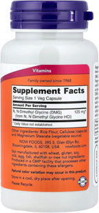 Now Foods DMG 125 mg, 100 Cápsulas