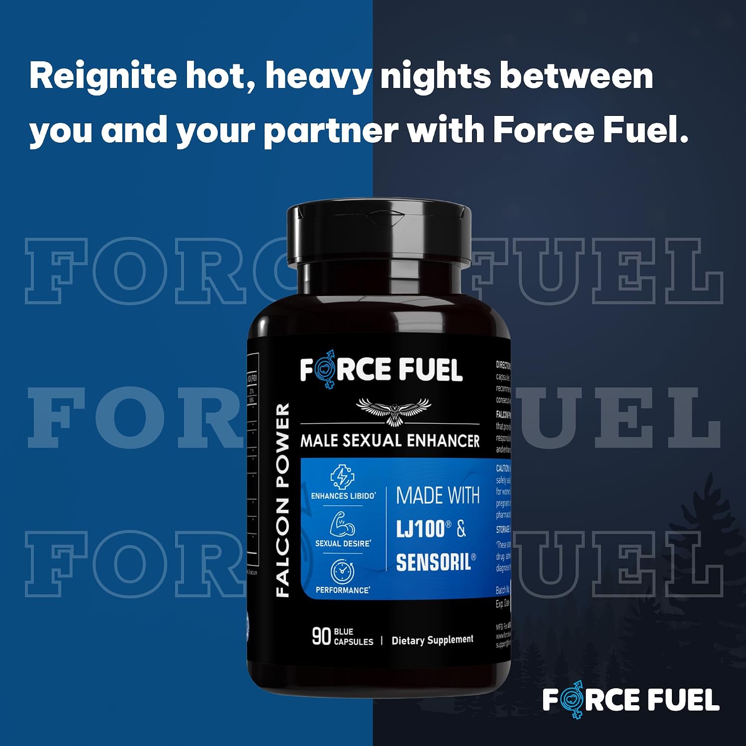 Falcon Power - Complemento Herbal para Hombres (90 Cápsulas)