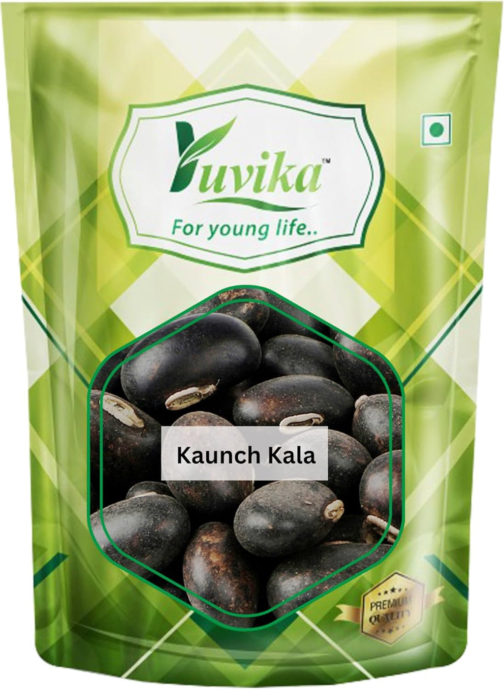 YUVIKA Beej Kaunch Kala - Mucuna Pruriens - Semillas de Kaunch Negro (200 g)