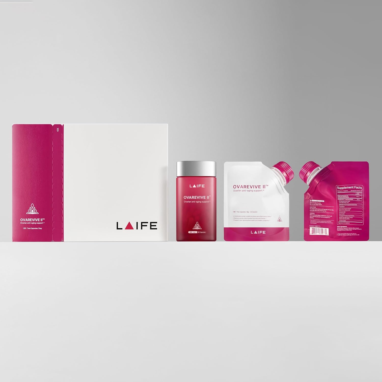 LAIFE Women's Health Support Supplement, Myo-Inositol 40:1 con Folato y Antioxidantes, 60 Cápsulas