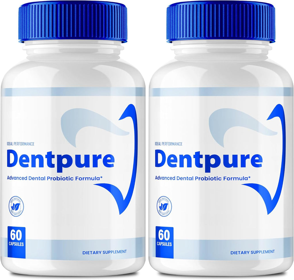 Dentpure Probióticos Orales para Dientes y Encías, Cápsulas - Máxima Potencia, Fórmula Avanzada Natural para Aliento Fresco y Bienestar Dental (2 Paquetes)
