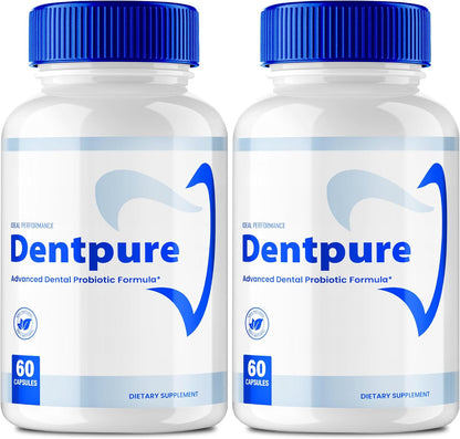 Dentpure Probióticos Orales para Dientes y Encías, Cápsulas - Máxima Potencia, Fórmula Avanzada Natural para Aliento Fresco – Image 1