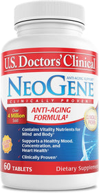 U.S. Doctors’ Clinical NeoGene – Healthy Aging Supplement with Mood, Cognition, and Heart Health Support (60 tablets)