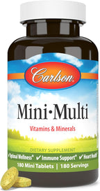 Carlson Mini-Multi – Multivitamínico en Mini Comprimidos, 180 unidades