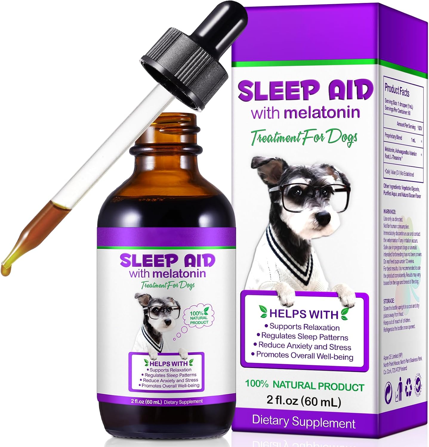 Melatonina Líquida para Perros - Apoyo a la Relajación y Reducción de la Ansiedad