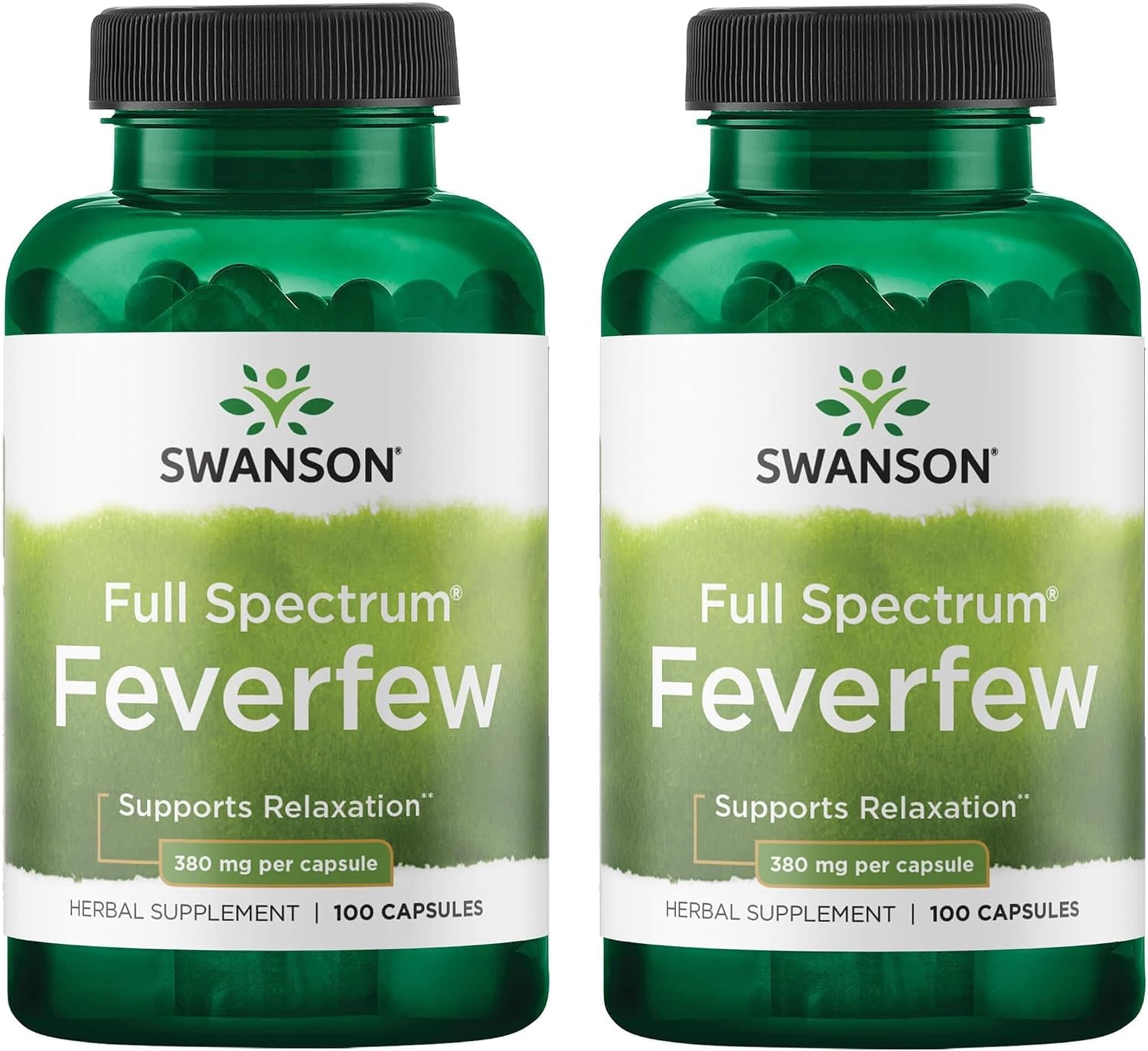 Swanson Feverfew (Matricaria) 380 mg - 100 Cápsulas (2 Pack)