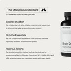 Momentous Brain Drive - Suplemento Nootrópico para Memoria y Enfoque, 30 dosis
