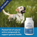 Dorwest Herbs Comprimidos de Ajo y Fenogreco para Perros y Gatos (500 Comprimidos)