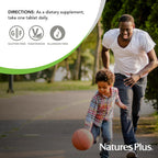 NaturesPlus Colina e Inositol - 500 mg, 60 Comprimidos Vegetarianos - Apoyo al Sistema Nervioso y Función Hepática Saludable - Sin Gluten