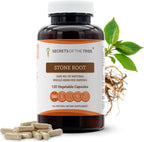 Secrets of the Tribe Stone Root (Collinsonia Canadensis) 1000 mg, 60 Cápsulas