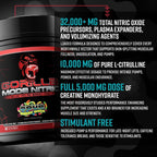 Gorilla Mode Nitric – Pre-Entreno Sin Estimulantes (784g, Tiger's Blood)