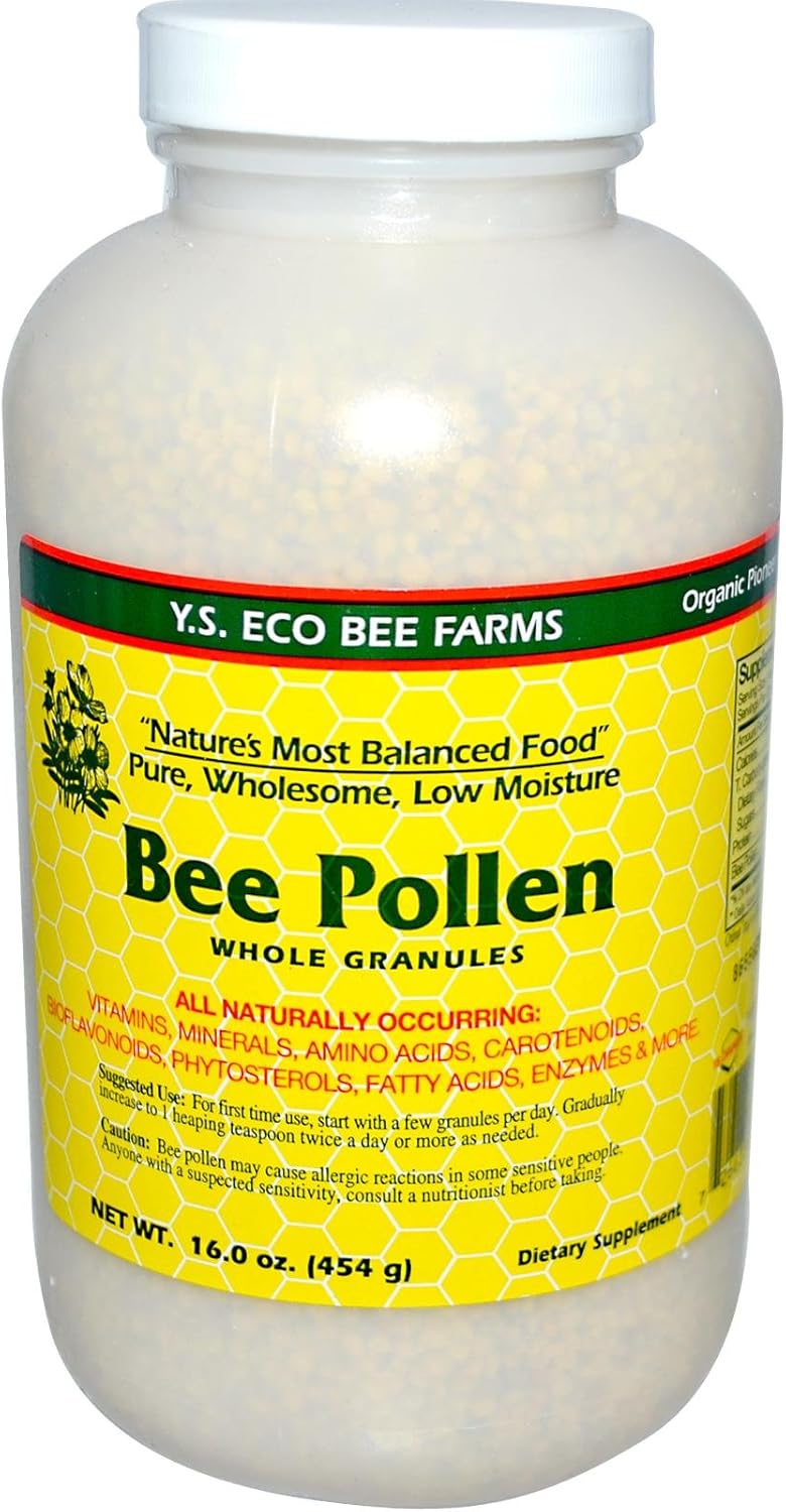 Polen de Abeja - Granulado Entero Baja Humedad - YS Eco Bee Farms - 454 g