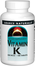 Vitamina K1 de Source Naturals, 100 tabletas