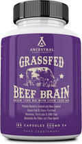 Ancestral Supplements Suplemento de Cerebro e Hígado de Vaca Alimentada con Pasto, 180 Cápsulas
