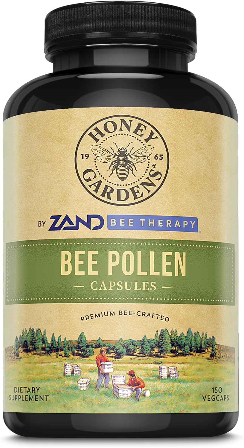 Honey Gardens Bee Pollen, Cápsulas - 580mg, 150 cápsulas