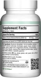 Maxi Health Vitamina D3 2000 UI - 180 Comprimidos Kosher