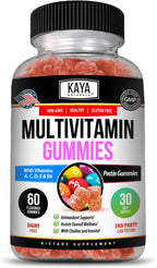 Kaya Naturals Adult Multi Vitamin Gummy - 60 Gominolas Multivitamínicas para Adultos