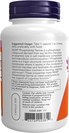 NOW Foods, Phosphatidyl Serine 100 mg, 120 Veg Capsules