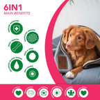 Ruji Naturals 6 en 1 Superfood Complemento para Perros con Moringa Orgánica - 90 Masticables
