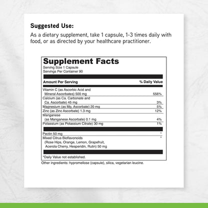 Poten-C 500 - Complemento alimenticio con – Vitamina C (ascorbato de calcio y ascorbato de magnesio): Forma – Image 6