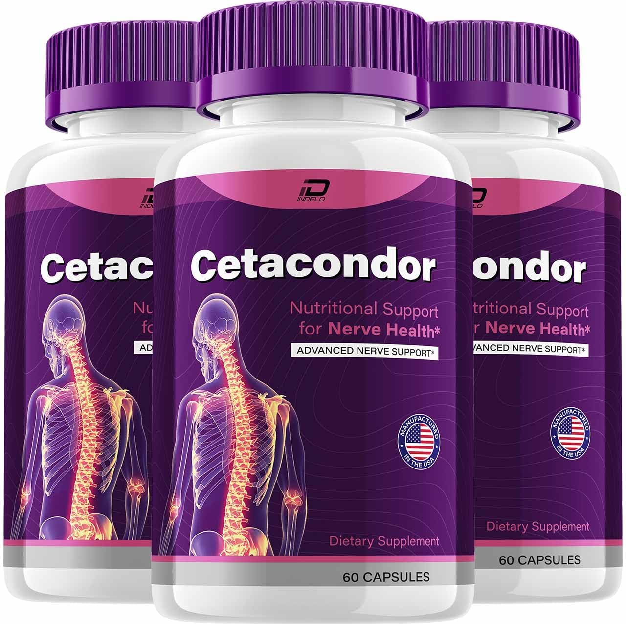 Cetacondor Health & Brain Support – Fórmula Nootrópica Avanzada, 180 Cápsulas (3 Paquetes)