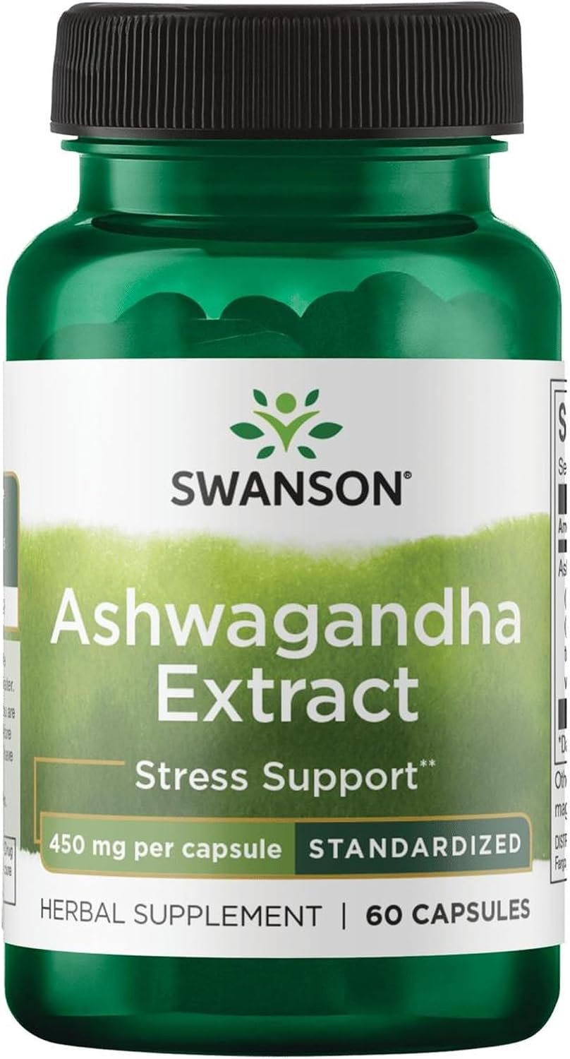 Swanson Extracto de Ashwagandha - 60 Cápsulas de 45 mg
