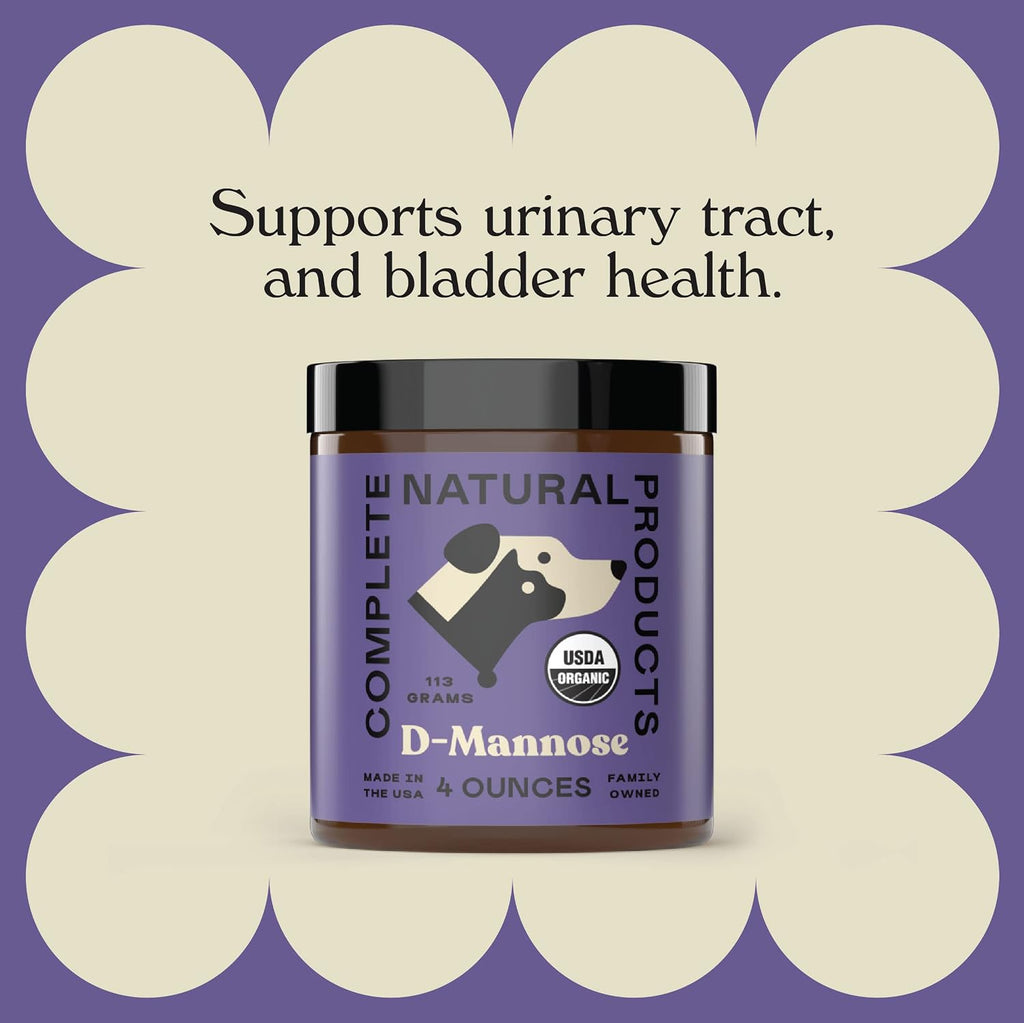 CNP Organic D'Mannose Powder for Pets 4oz - Polvo de D-Mannosa Orgánica para Perros y Gatos