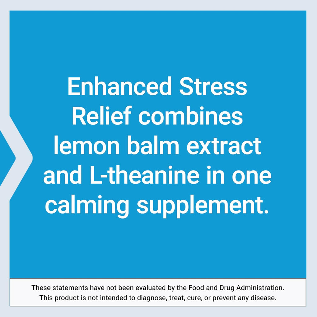 Life Extension Enhanced Stress Relief, Extracto de Melisa y L-teanina, 30 Cápsulas