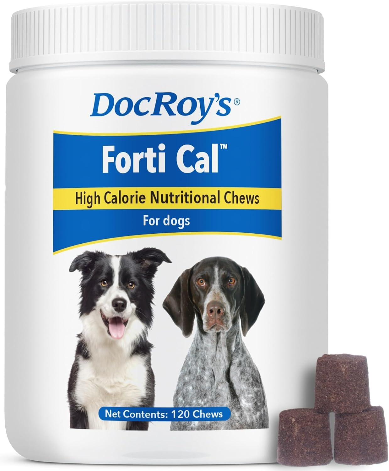 Forti Cal Soft Chews - Suplemento energético de alto contenido calórico para perros y gatos, 120 unidades