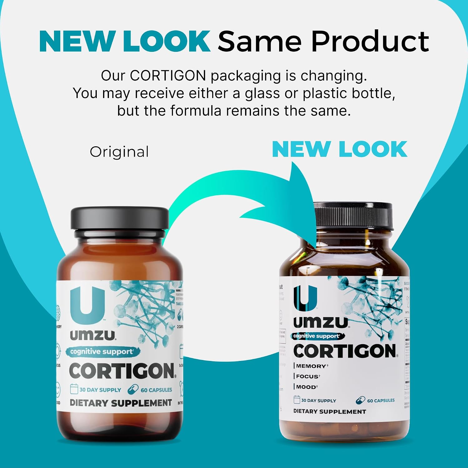 UMZU Cortigon - Suplemento con ginkgo biloba, fosfatidilserina, vitaminas B12 y B6