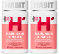 Habit Hair, Skin & Nails Complemento para Cabello, Piel y Uñas - 2 Paquete (120 Cápsulas)