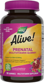 Nature's Way Alive! Gummy Prenatal - Vitaminas Prenatales en Gominolas, 90 Gominolas