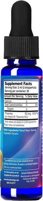 Dr's Advantage Vitamina B1 Líquida 60ml – Tiamina para Energía y Metabolismo