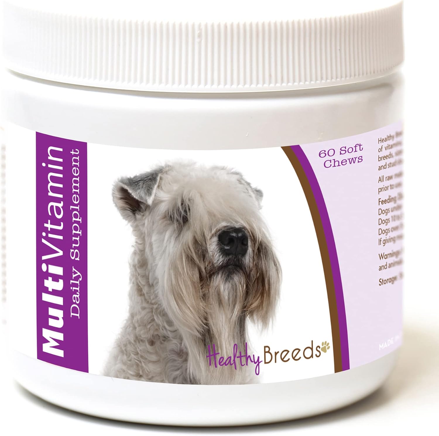 Healthy Breeds Multivitamínico para Wheaten Terriers - Suaves Masticables, 60 unidades