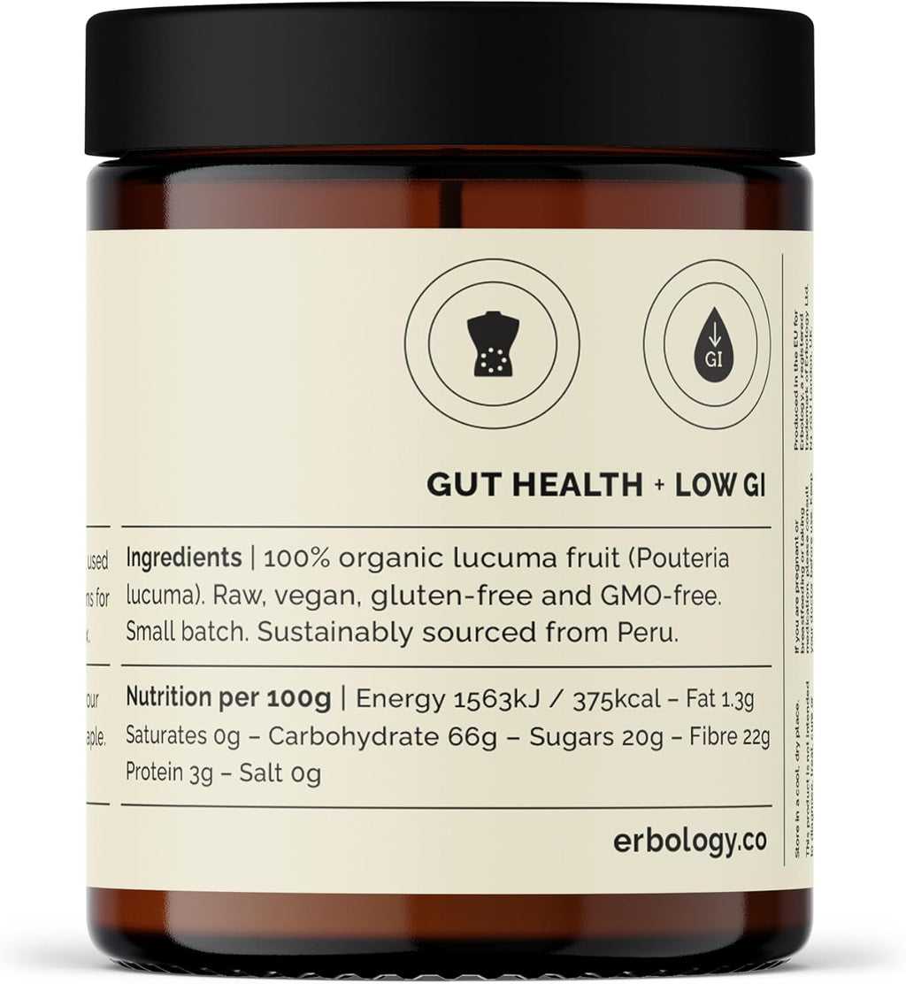 Erbology Lucuma en Polvo Orgánico - 3.2 oz (90g) - 45 porciones