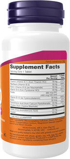 Complejo B-50 de NOW Foods, 100 comprimidos