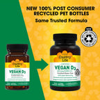 Country Life Vegan D3 5000 UI – Vitamina D3 Vegana de Liquen – 60 Cápsulas Blandas