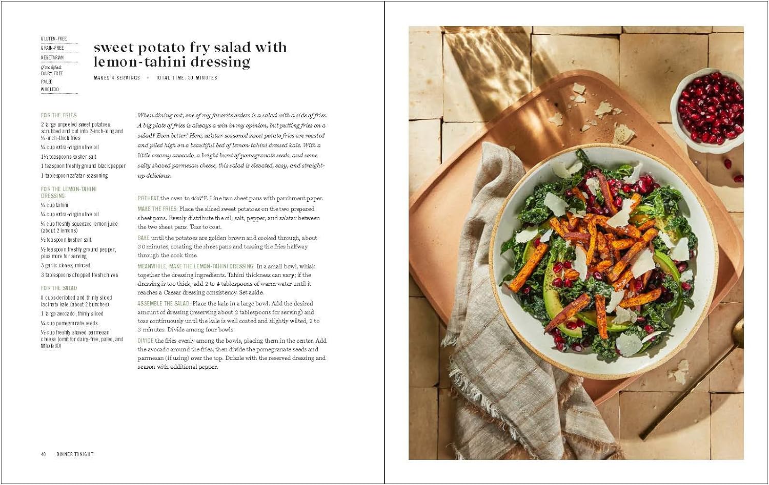 Dinner Tonight: 100 Recetas Saludables y Sencillas para Cada Noche – Alex Snodgrass