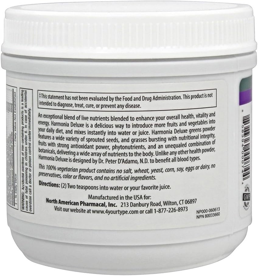 D'Adamo Personalized Nutrition Harmonia Deluxe, 7 oz – Image 3