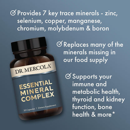 Dr. Mercola Complejo Mineral Esencial - 7 – Manganeso: contribuye al metabolismo energético normal y a la – Image 4