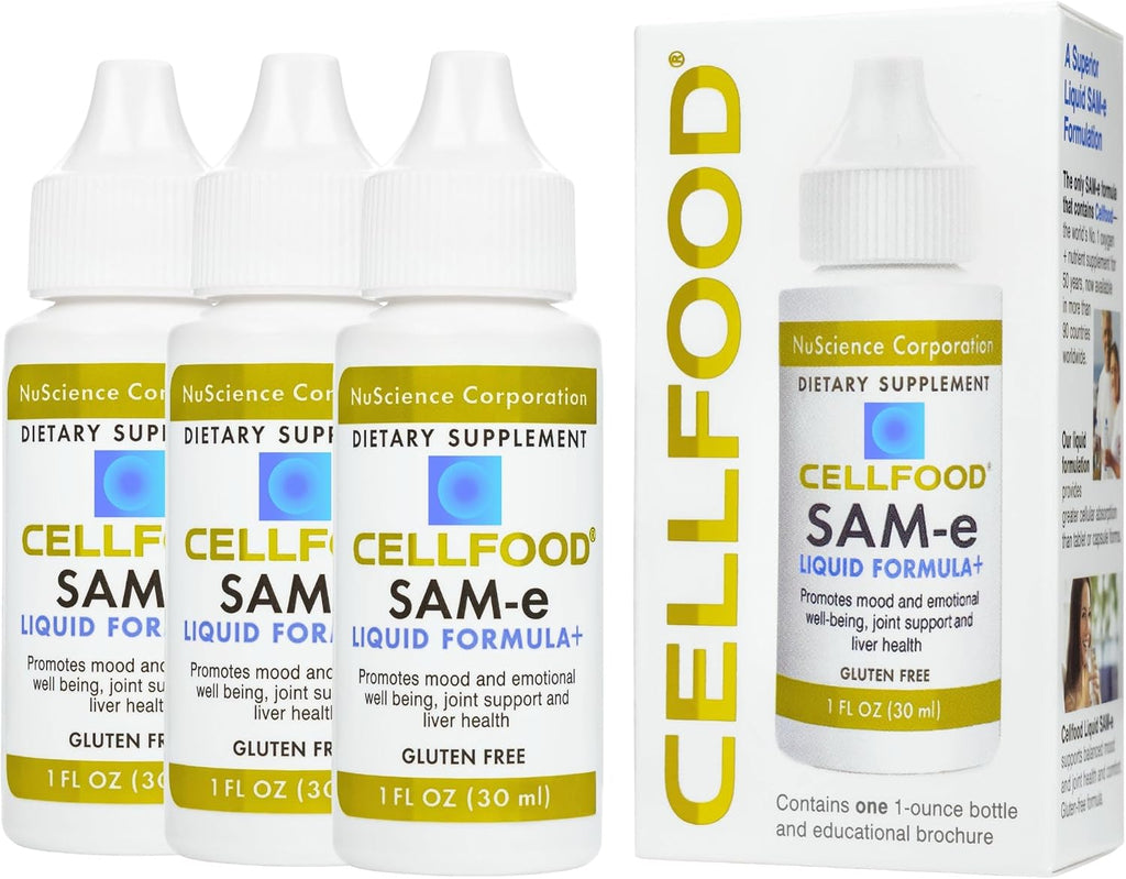 Cellfood SAM-e Liquid Formula+ - Pack de 3 (30 ml c/u) - 90 Días