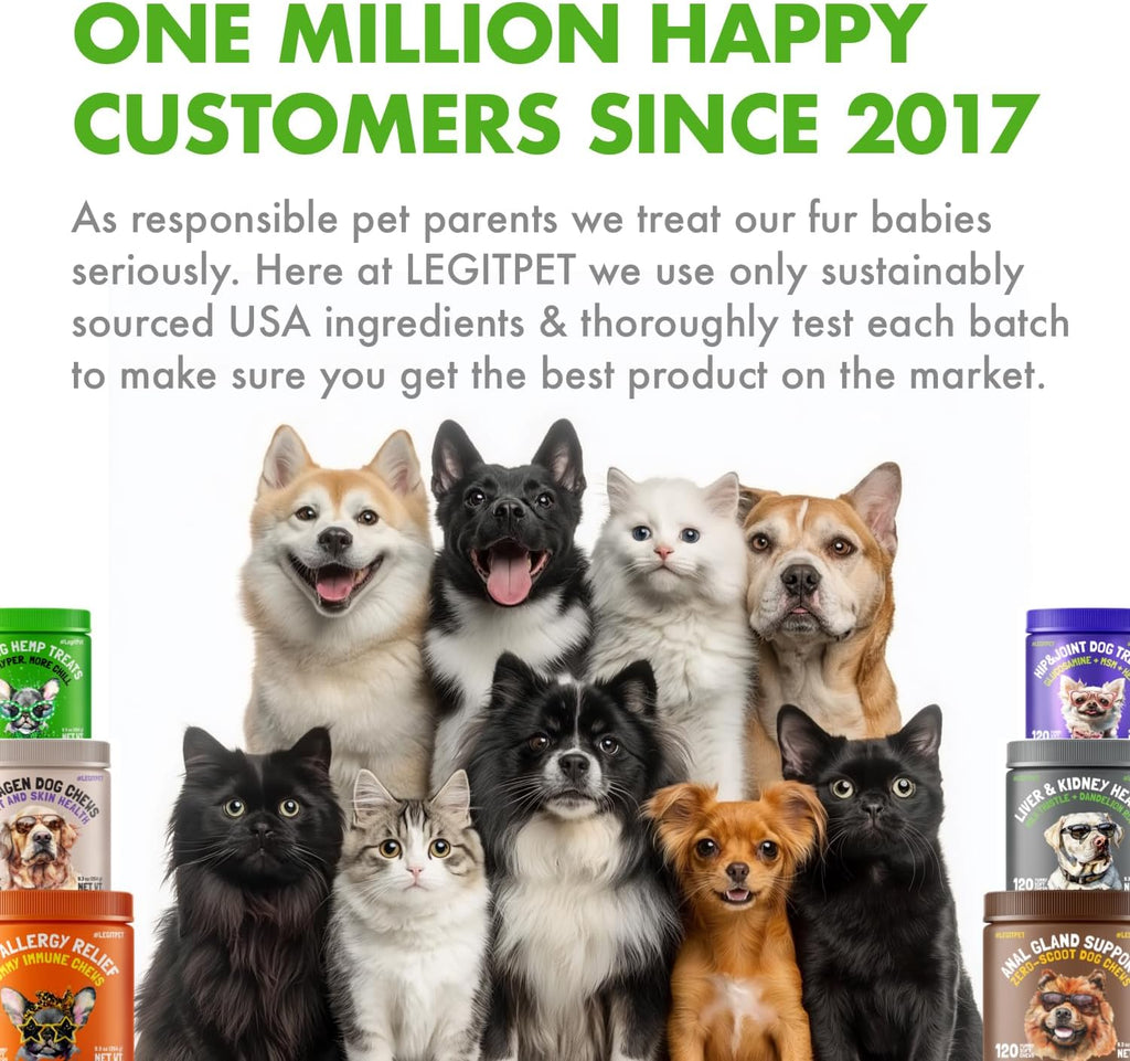 LEGITPET Complemento Hepático y Renal para Perros con Cardo Mariano, Diente de León y Cúrcuma - 30 Chewables