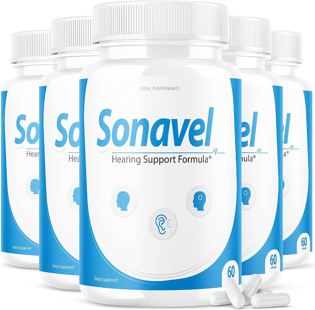 IDEAL PERFORMANCE (Paquete de 5) Sonavel Fórmula de Apoyo Auditivo Suplemento para el Tinnitus (300 Cápsulas)