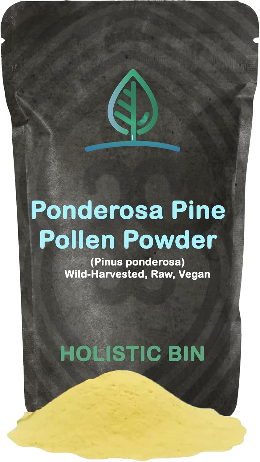 Holistic Bin Polen de Pino Orgánico en Polvo - Grado Farmacéutico, 20 g