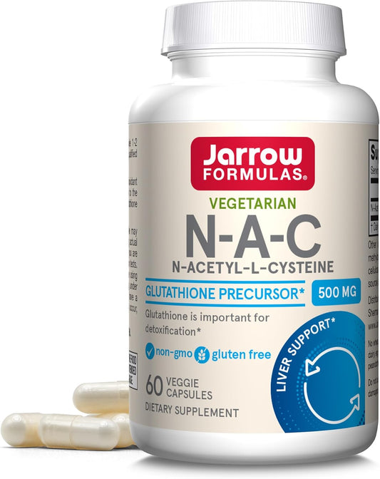 Jarrow Formulas N-A-C 500 mg, 60 Cápsulas Vegetales