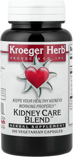 Kroeger Herb Kidney Care Blend - 100 Cápsulas Vegetarianas