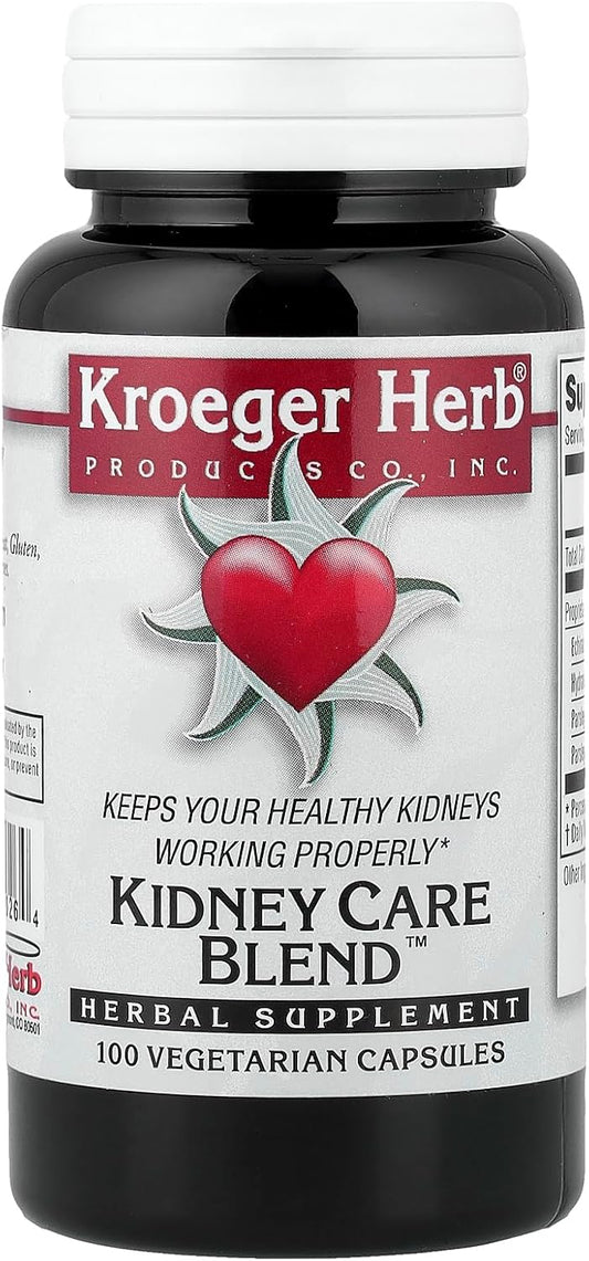 Kroeger Herb Kidney Care Blend - 100 Cápsulas Vegetarianas